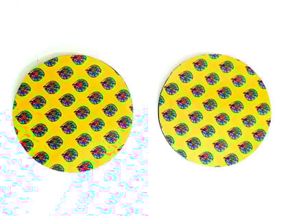 Mor Pankh Round Coasters -4 inches