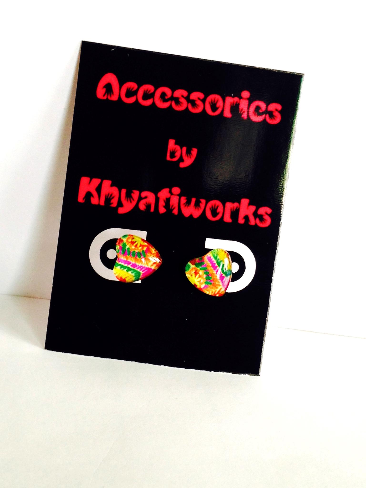 The Phulkari Series - Heart Studs