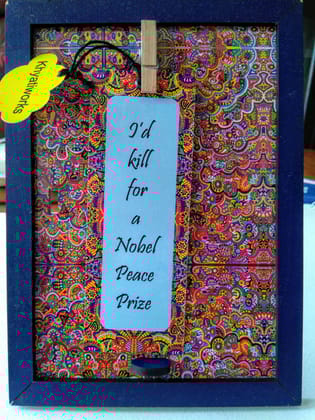 Prisma Clouds ' Artwork Photo Frame with Dark Blue Border