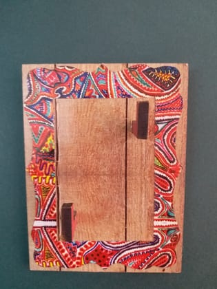 Key Holders - Rectangle Wooden Base with Bright Colored Artwork Frame