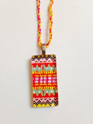 Love-alicious Rectangle Glass Pendant