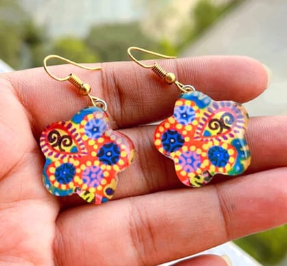 Flora-Flora glass Earrings