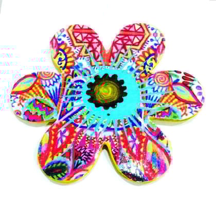 Floral Bliss Wooden Magnet