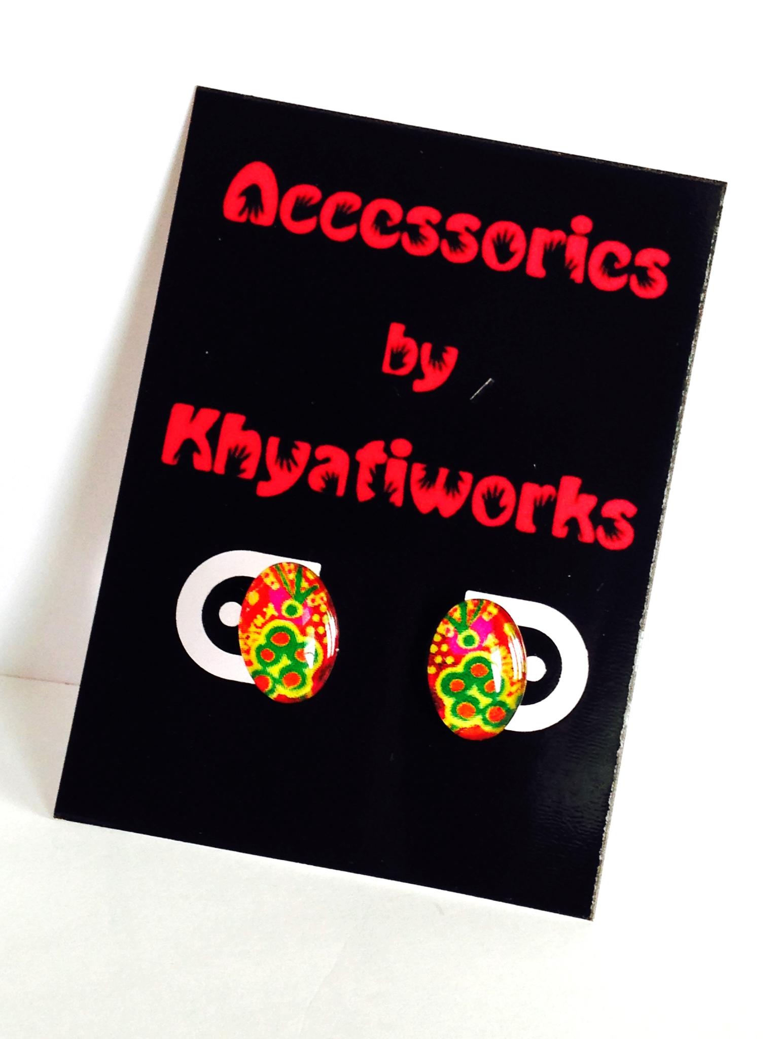 The Phulkari Series - Oval Studs