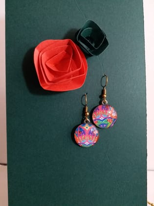 FLOWER POWER GLASS EARRINGS