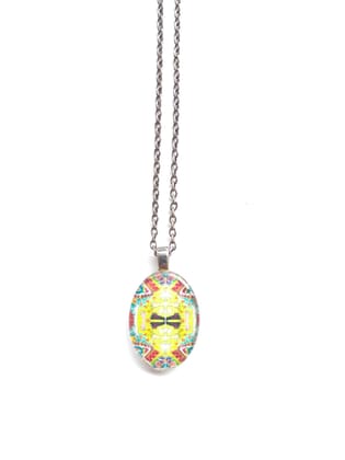 Sunshine oval glass pendant