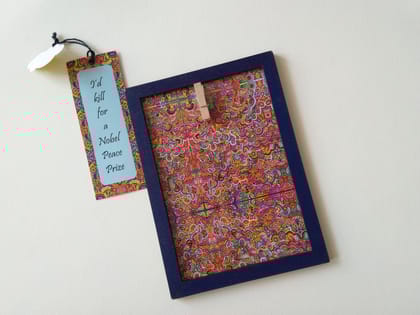 Prisma Clouds ' Artwork Photo Frame with Dark Blue Border