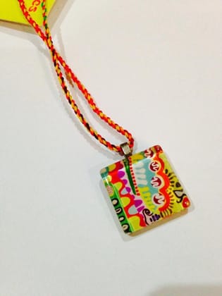 Fresco Square Glass Pendant