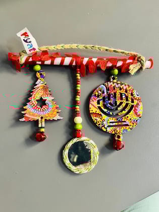 XMas special hangings - tree and candle - for door or wall