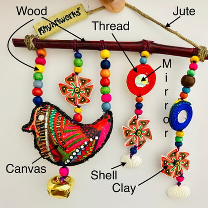 Birdie and Windmill Mini Hanging