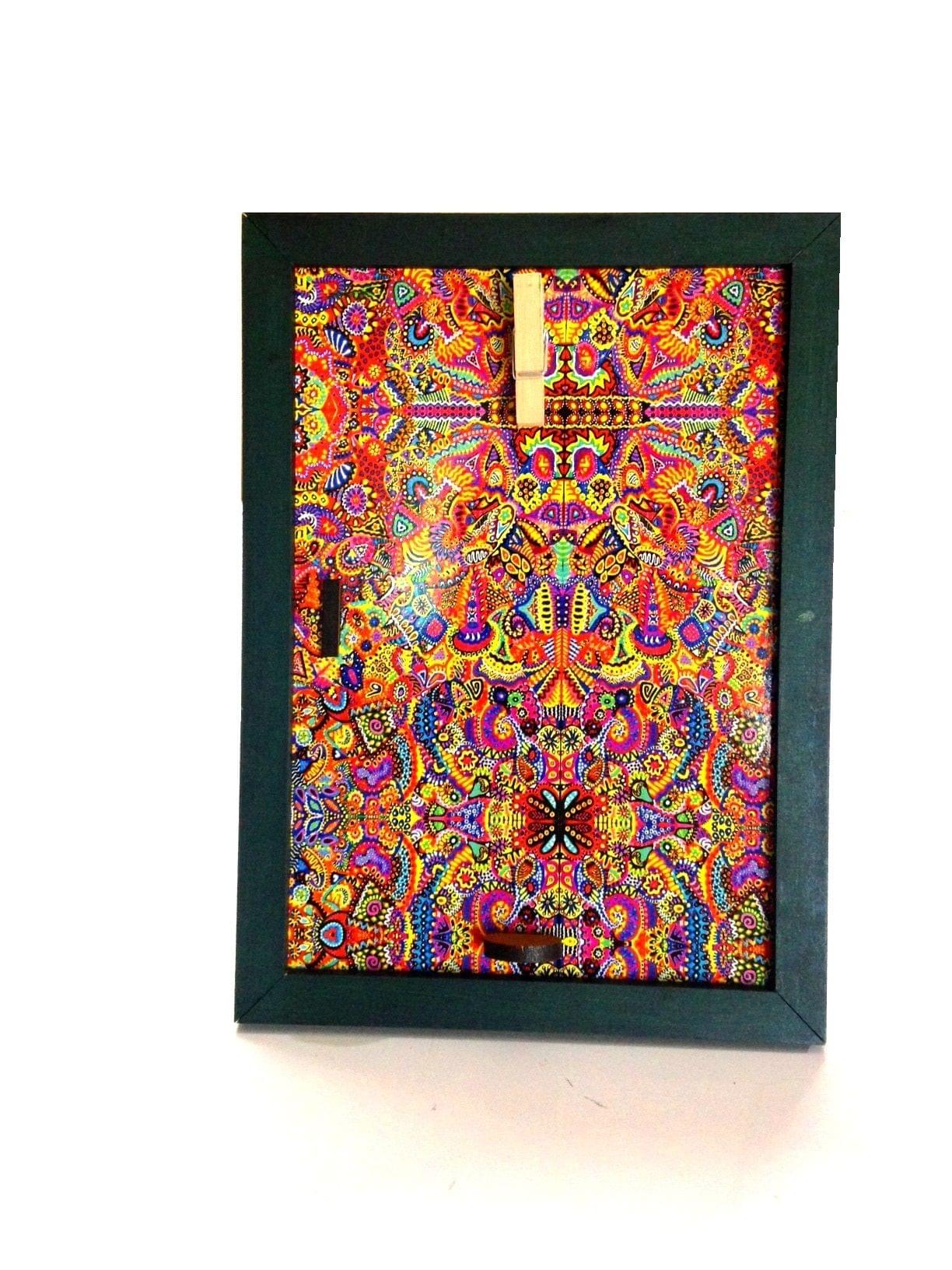 When Colors Speak Photo Frame with Bottle green Borders