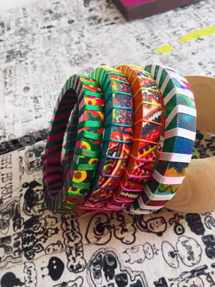 Summery Bright Bangle Set