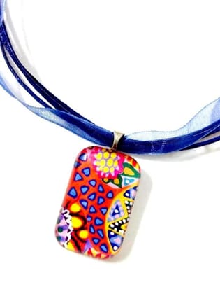 Triangle Bliss Rounded Cuboid Glass Pendant