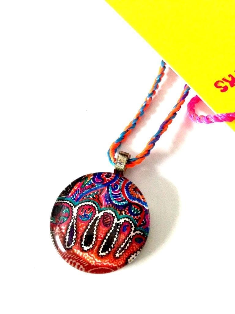 Lakshmi Padam - Glass Tile Pendant