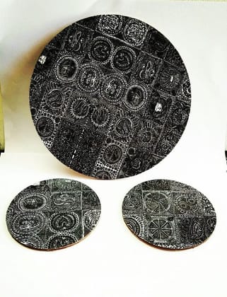 ILLU-GINATION ARTWORK PLACEMAT AND COASTERS SET