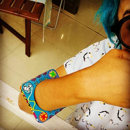 Blue Bangled Beauty
