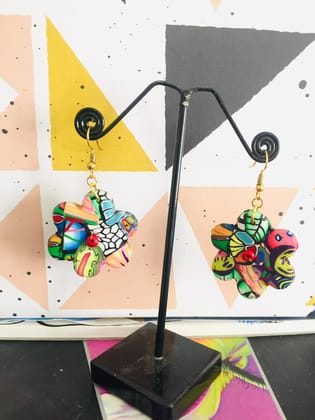 My-Flora Clay Earrings