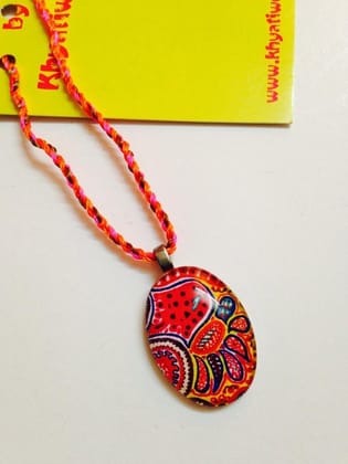 Ice Cream Oval Glass Pendant