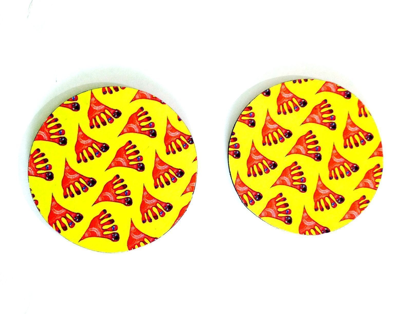 Lakshmi Round Coasters -4 inches