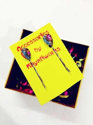 Peppy purple drops hair pin