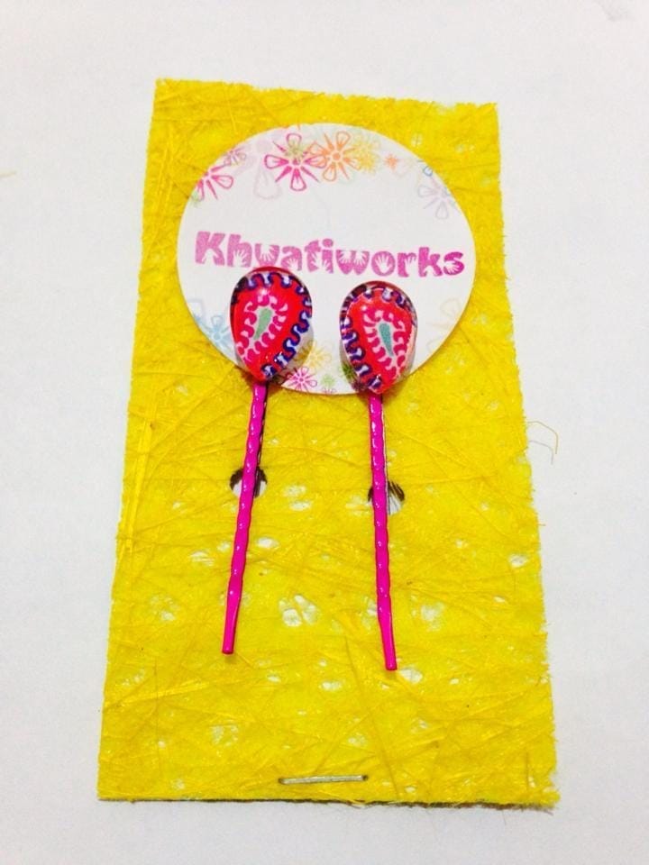 Straw-Candy Drops Pink Bobby Pins