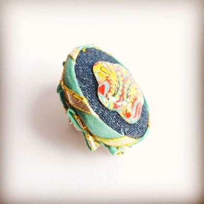 TEAL REFRESHING GLASS RING