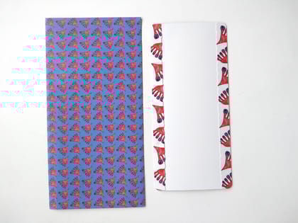 Lakshmi Padam Gift Envelopes and Card - blue
