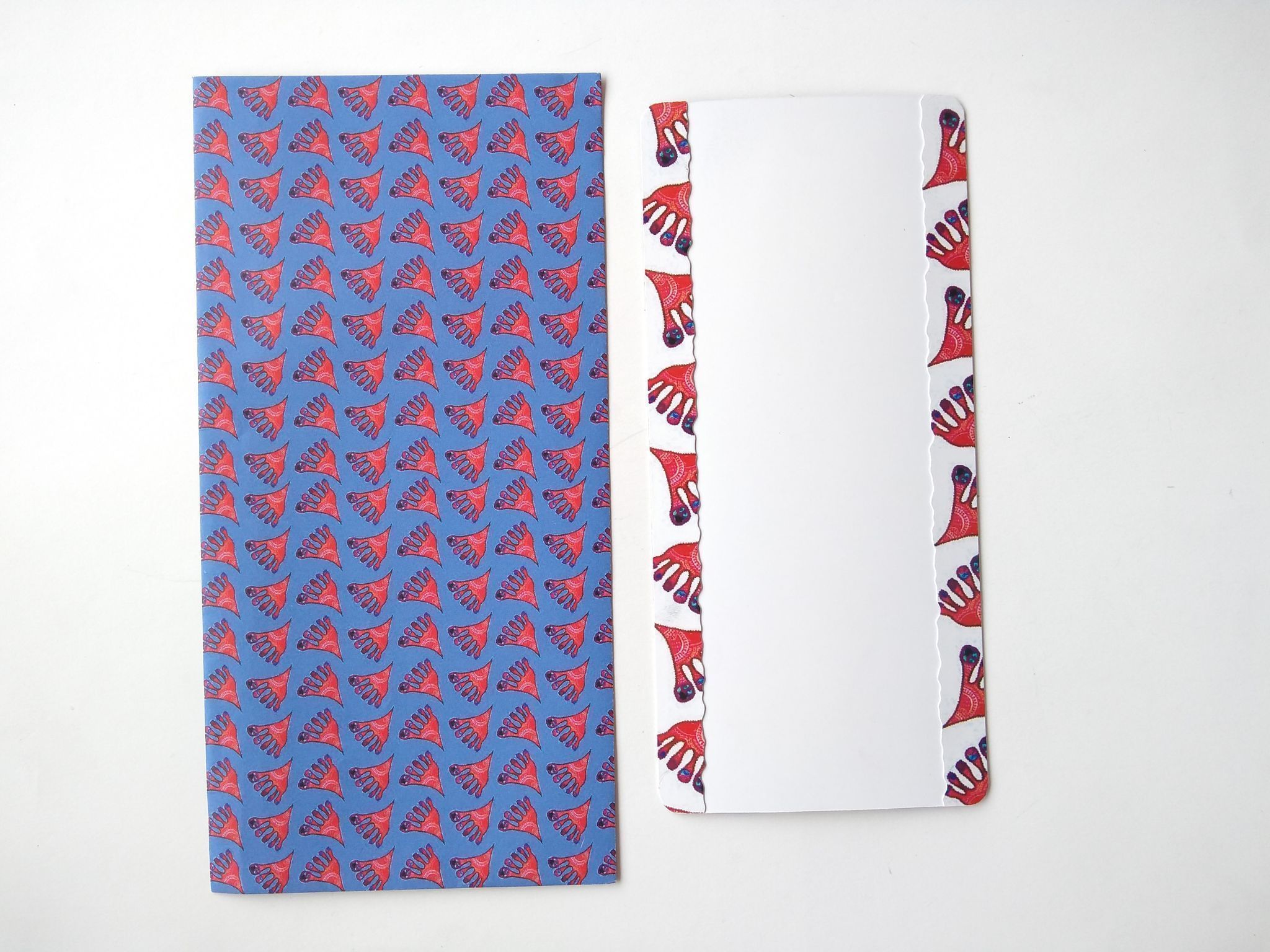Lakshmi Padam Gift Envelopes and Card - blue