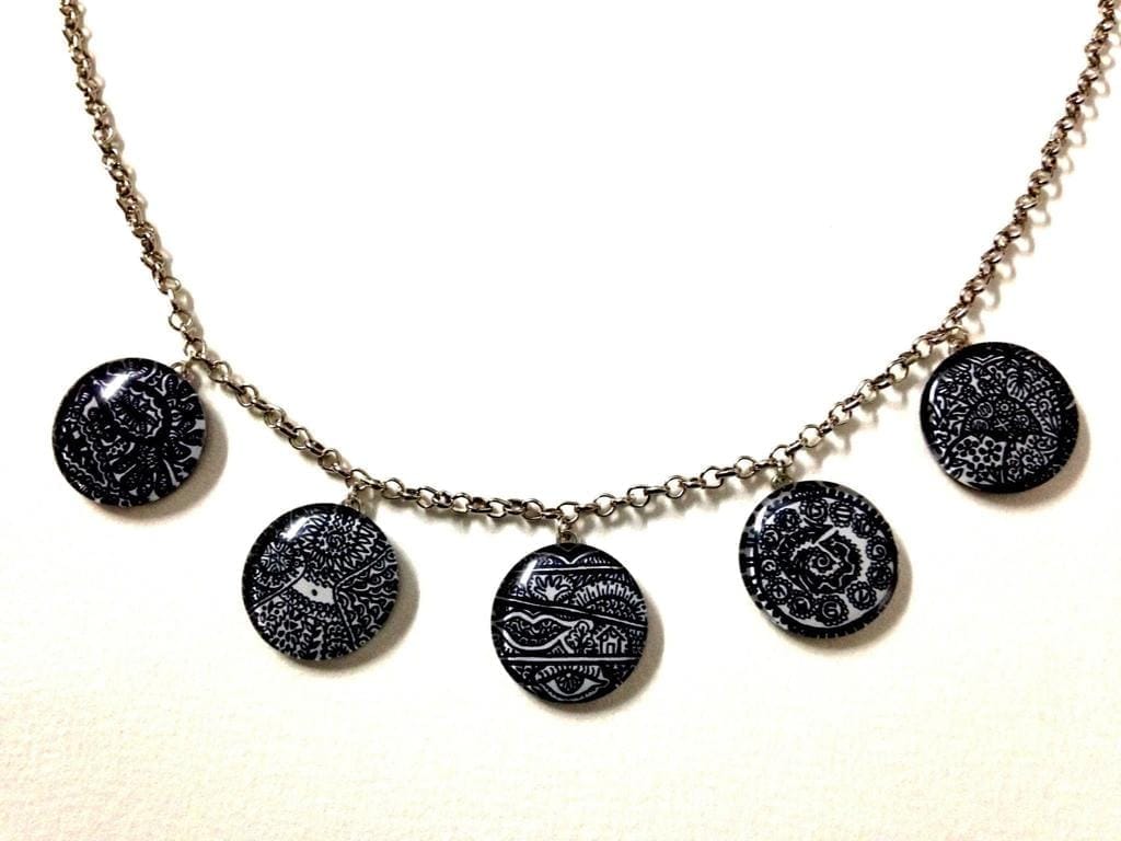 Chimera - Monochrome Circlets Necklace
