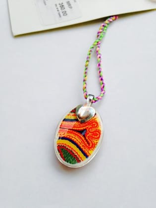 Citrus-Delight Oval Glass Pendant