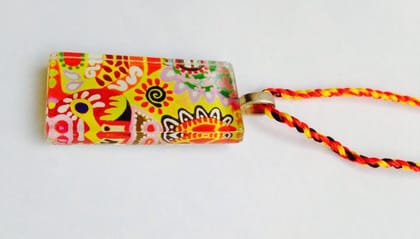 Sunshine Rectangle Glass Pendant