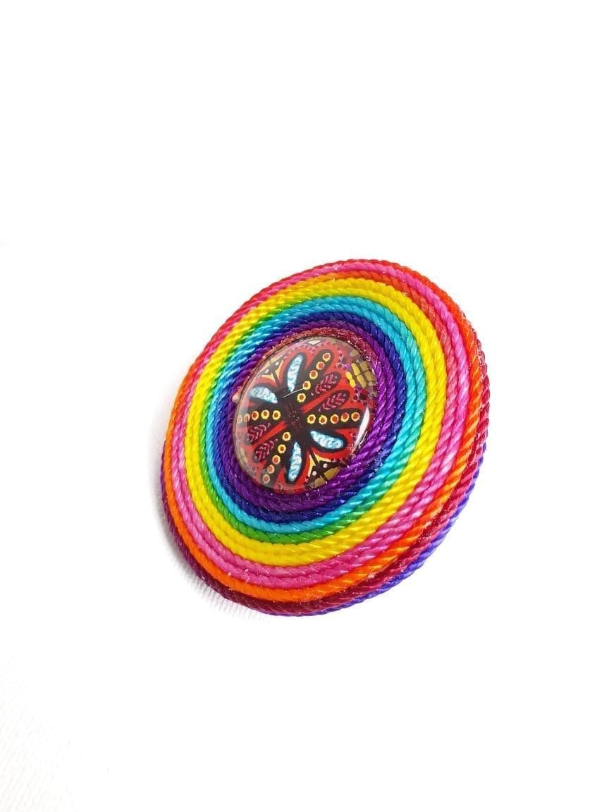 COLORS IN THE AIR - CIRCLE GLASS RING