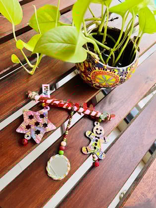 XMas special hangings - star and gingerbread man - for door or wall