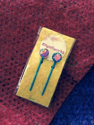 Blue Birdie Bobby Pins
