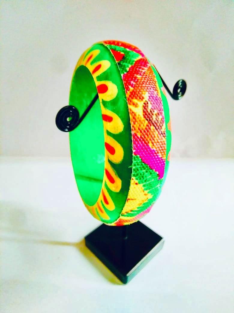 A Quirky Affair - Vibrant Green Phulkari Bangle