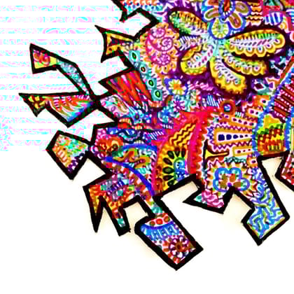 StructurA - Handpainted Bookmark