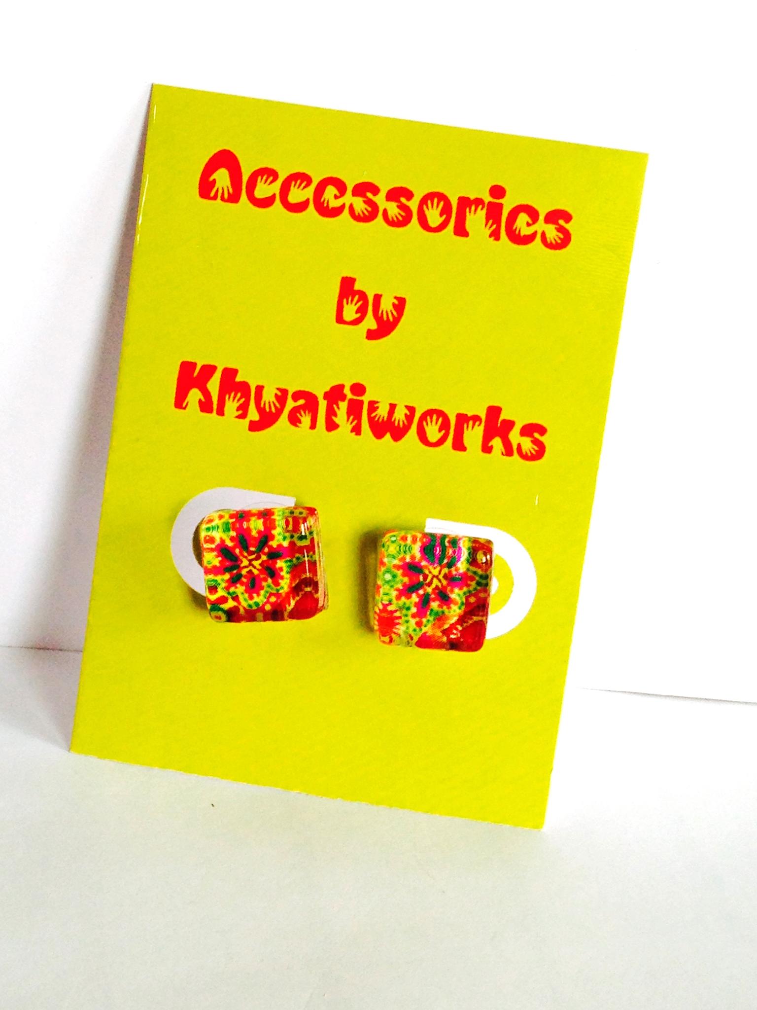 The Phulkari Series - Square Studs
