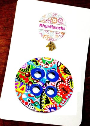 Colorisma Button Wodden Magnet