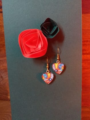 COLORFUL STAR GLASS EARRINGS