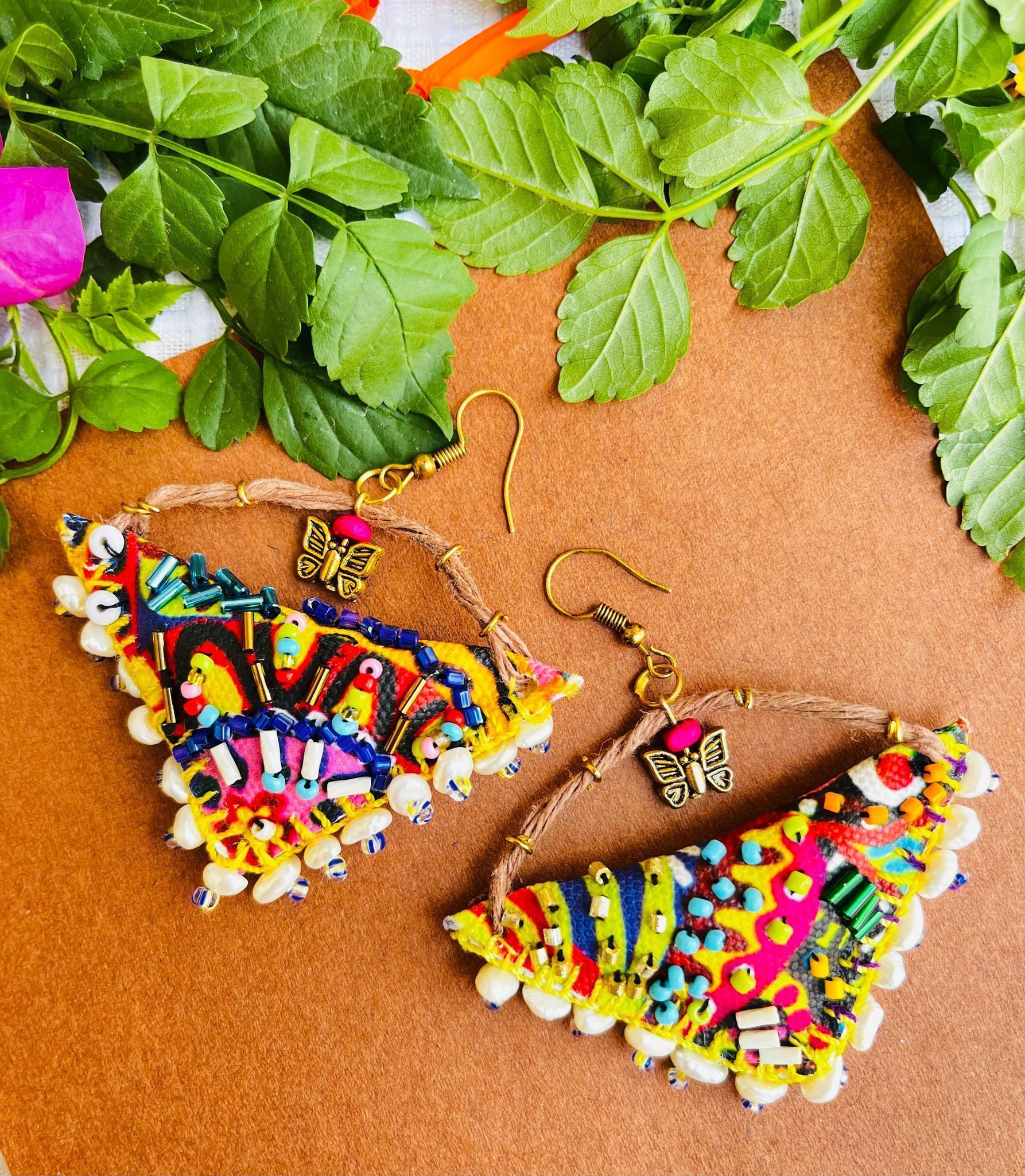 Dhanak Handcrafted earrings- II