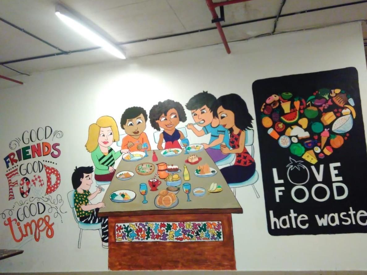 LOVE FOOD HATE WASTE MURAL