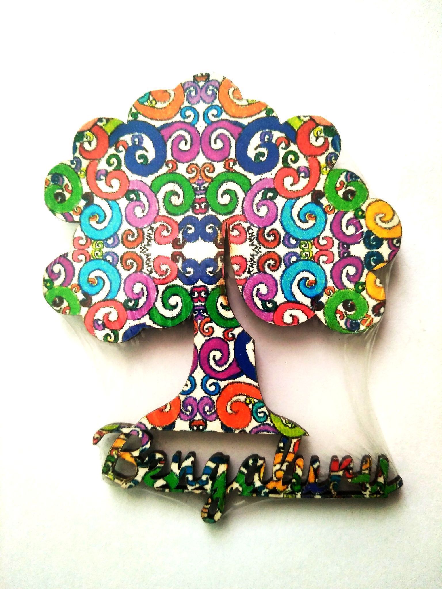 FLOROSPHERE ARTWORK FRIDGE MAGNET - TREE SHAPED