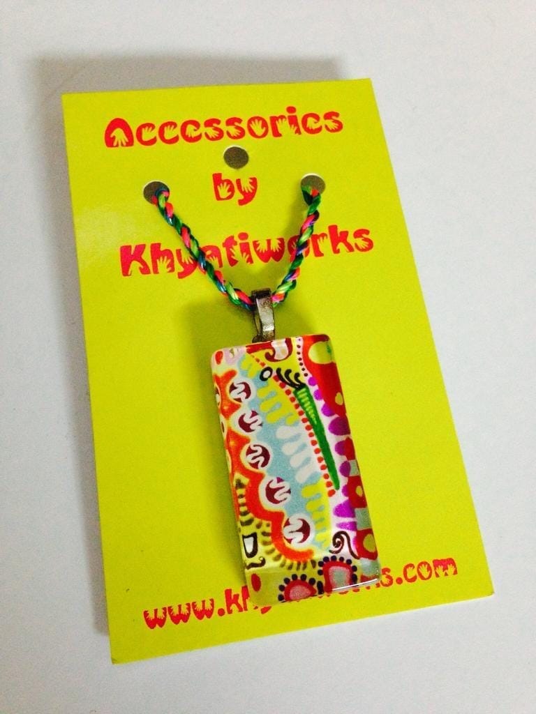 Fresco Rectangle Glass Pendant