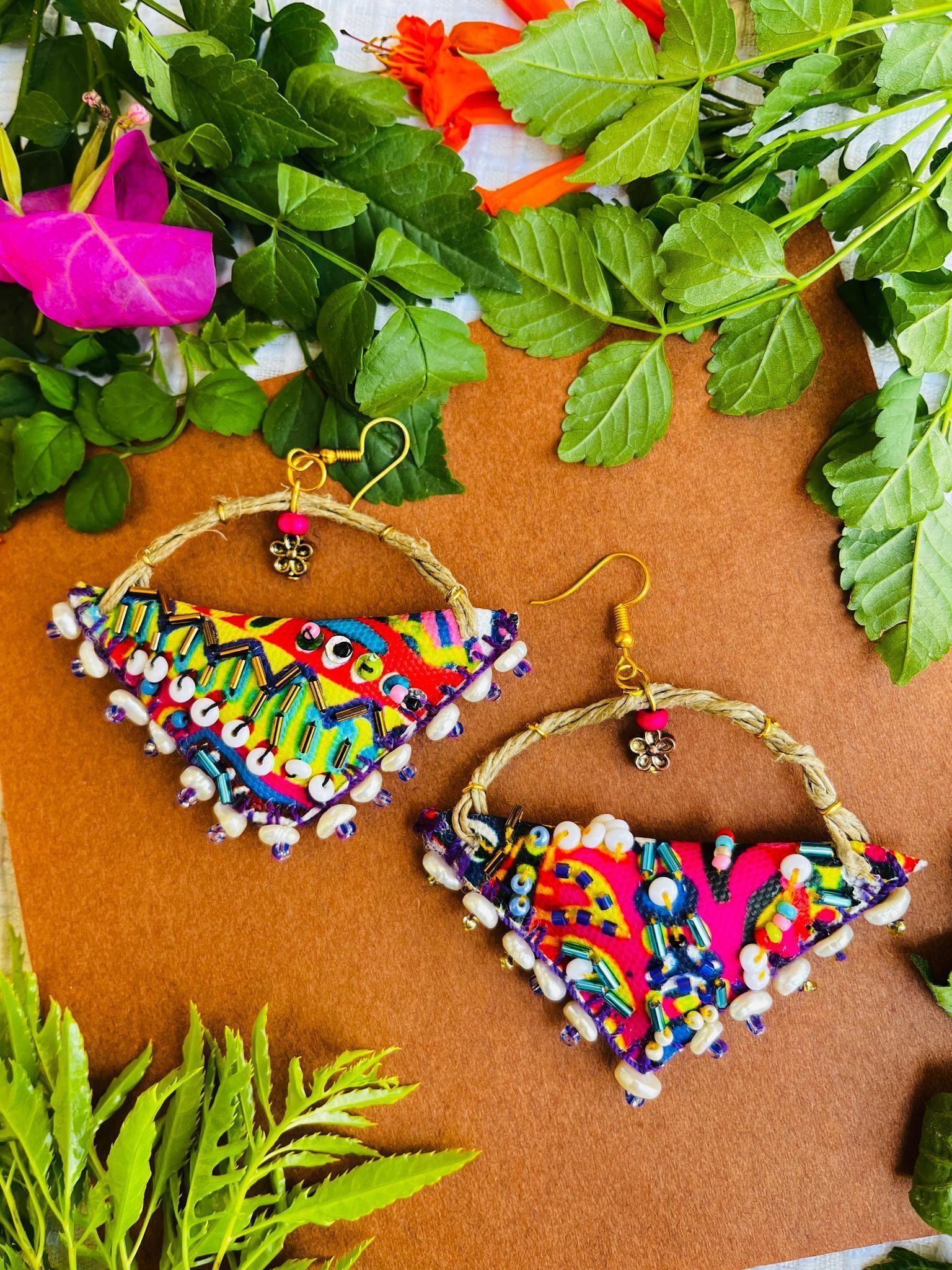 Dhanak Handcrafted earrings- III