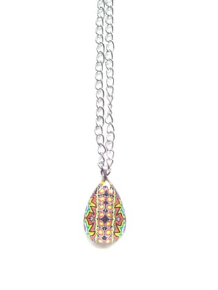 Lavish lighted glass pendant