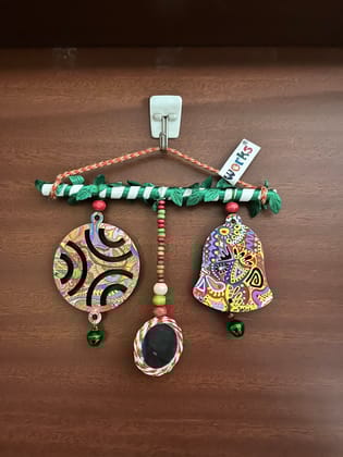 XMas special hangings - Ornament and bell - for door or wall