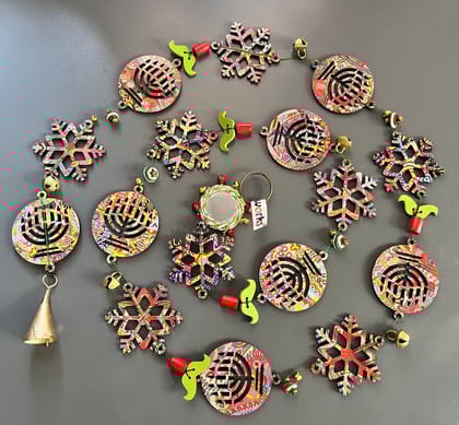 XMas special hangings - snowflake and candle hanging for door or wall