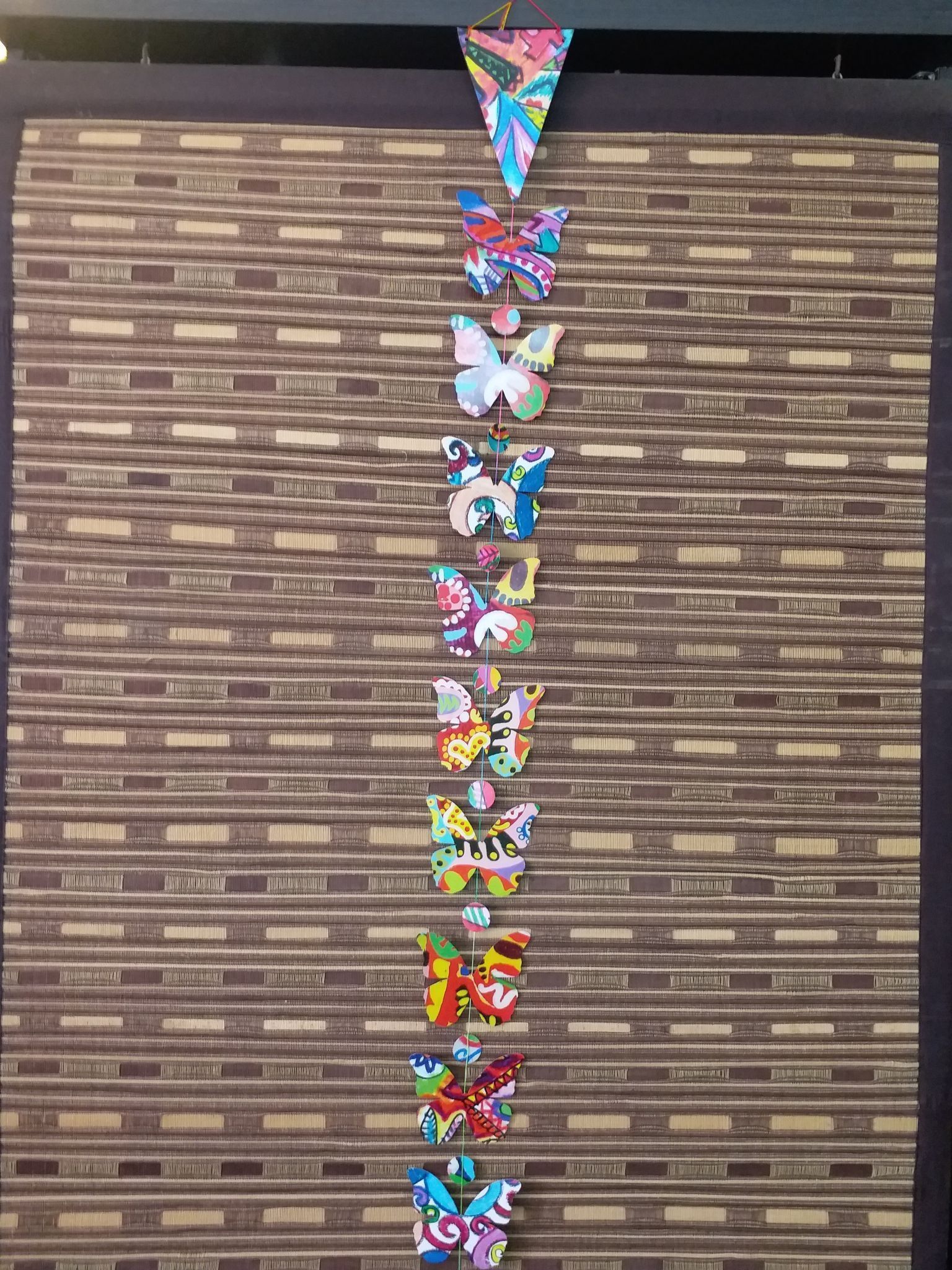 BRIGHT COLOR BUTTERFLY SHAPED BUNTING WITH TASSEL 2