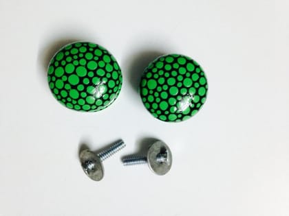 Green Bubble Knobs - Set of 2 Green Bubble Knobs - Set of 2