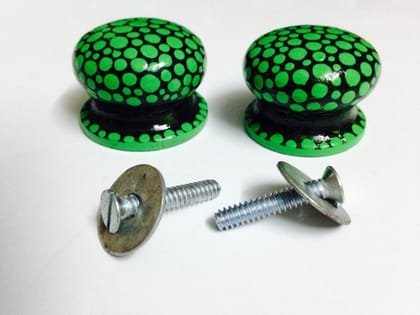 Green Bubble Knobs - Set of 2 Green Bubble Knobs - Set of 2